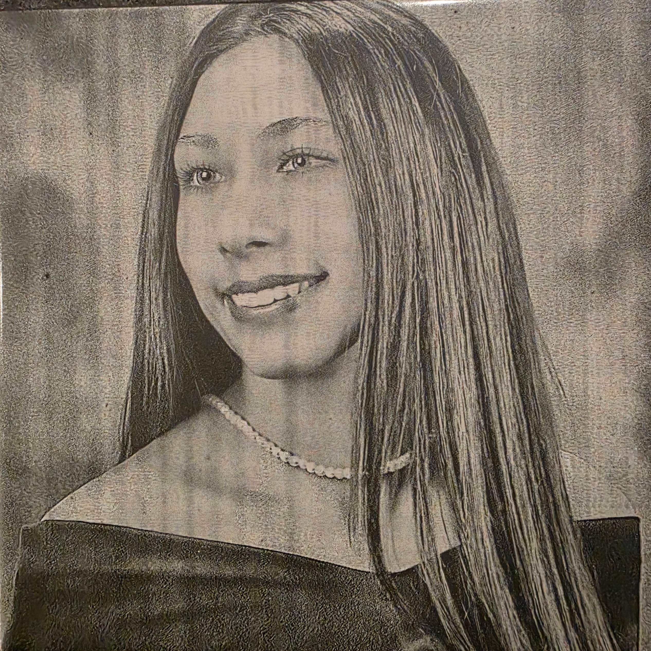 Custom Photo-Engraved Ceramic Tile – 6" x 6"